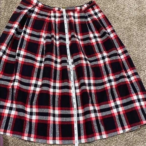 𝅺red Plaid Flannel Checker Skirt - Picture 5 of 9